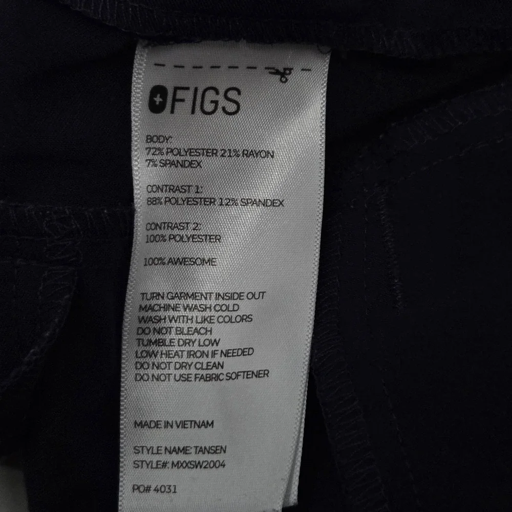 Figs Men's Tansen Jogger Scrub Pants Navy Blue Size Medium Medical Dental